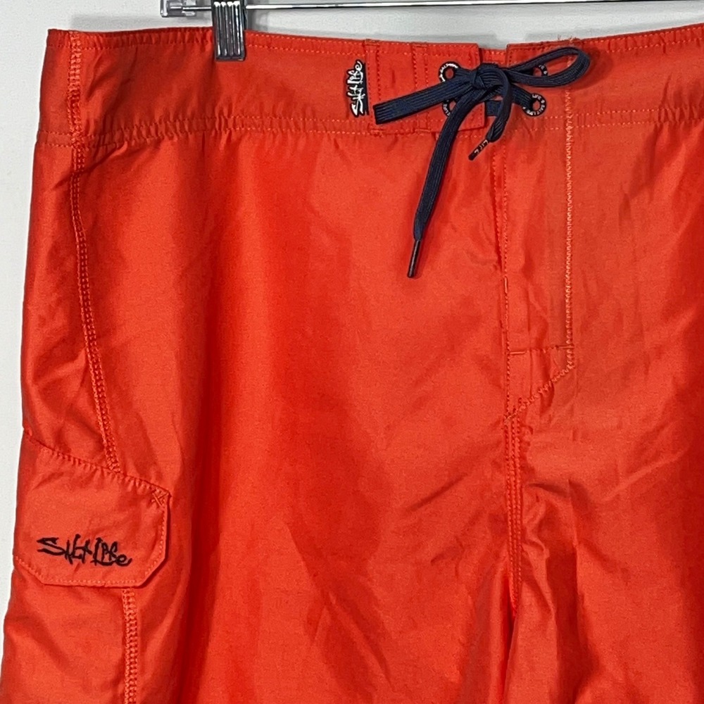 Salt Life Mens Orange SLX-QD Quick Dry Graphic Board Shorts Size 42 MTF004 - Picture 3 of 9